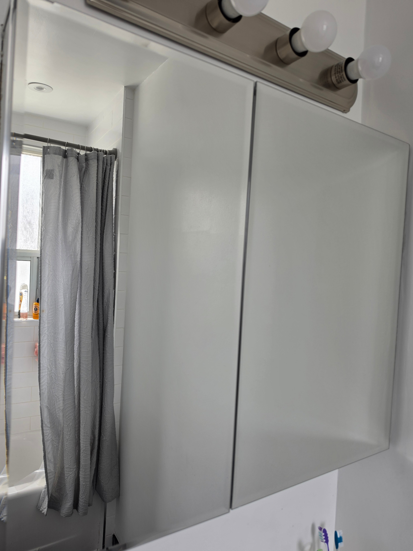 Bathroom Mirror Polish - After