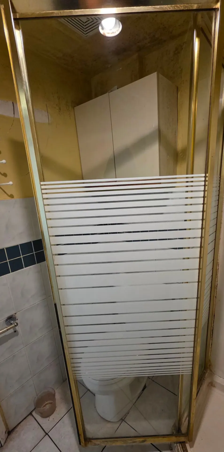 Shower Glass Door Clean - After