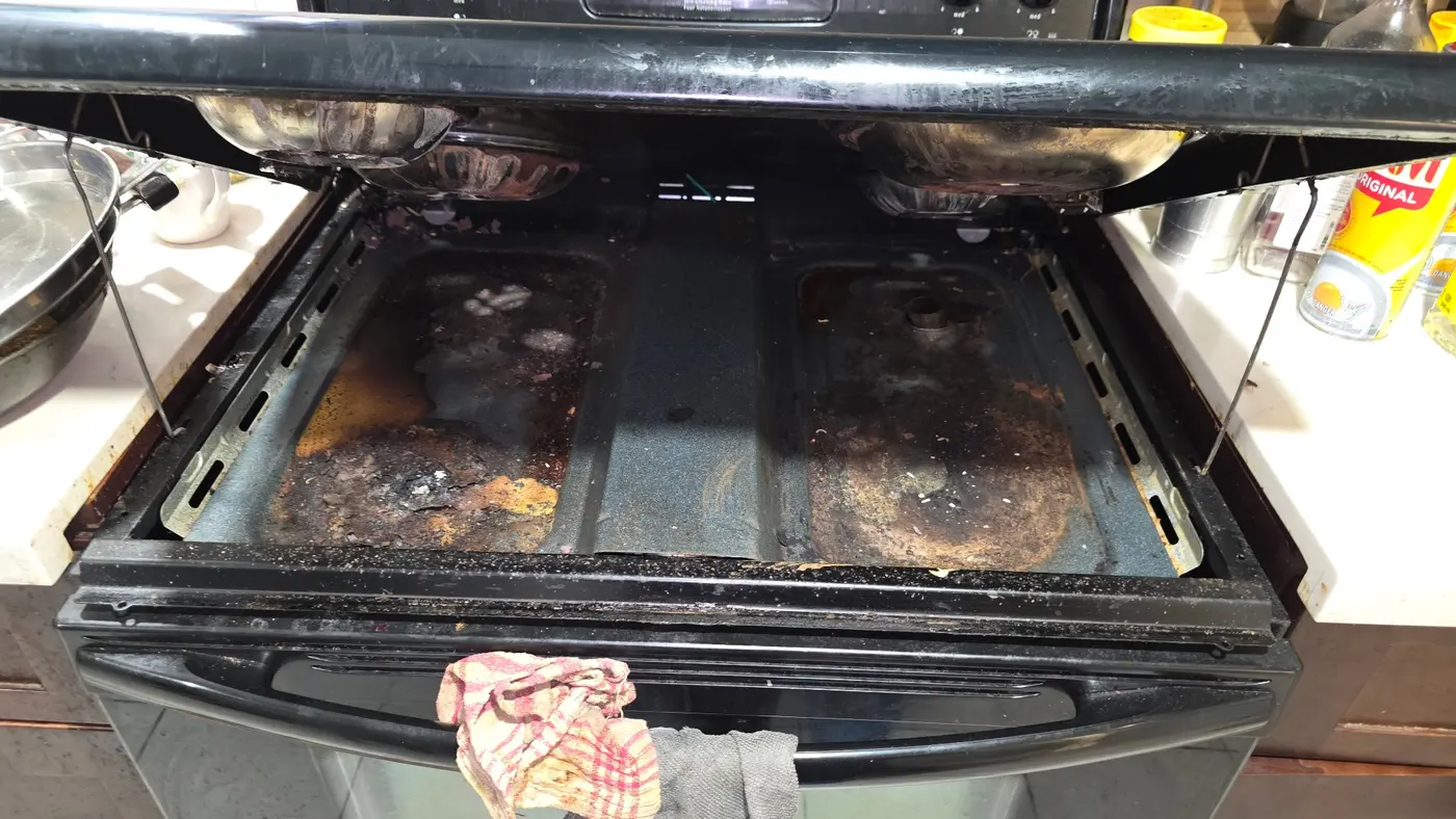 Stove Deep Clean - Before